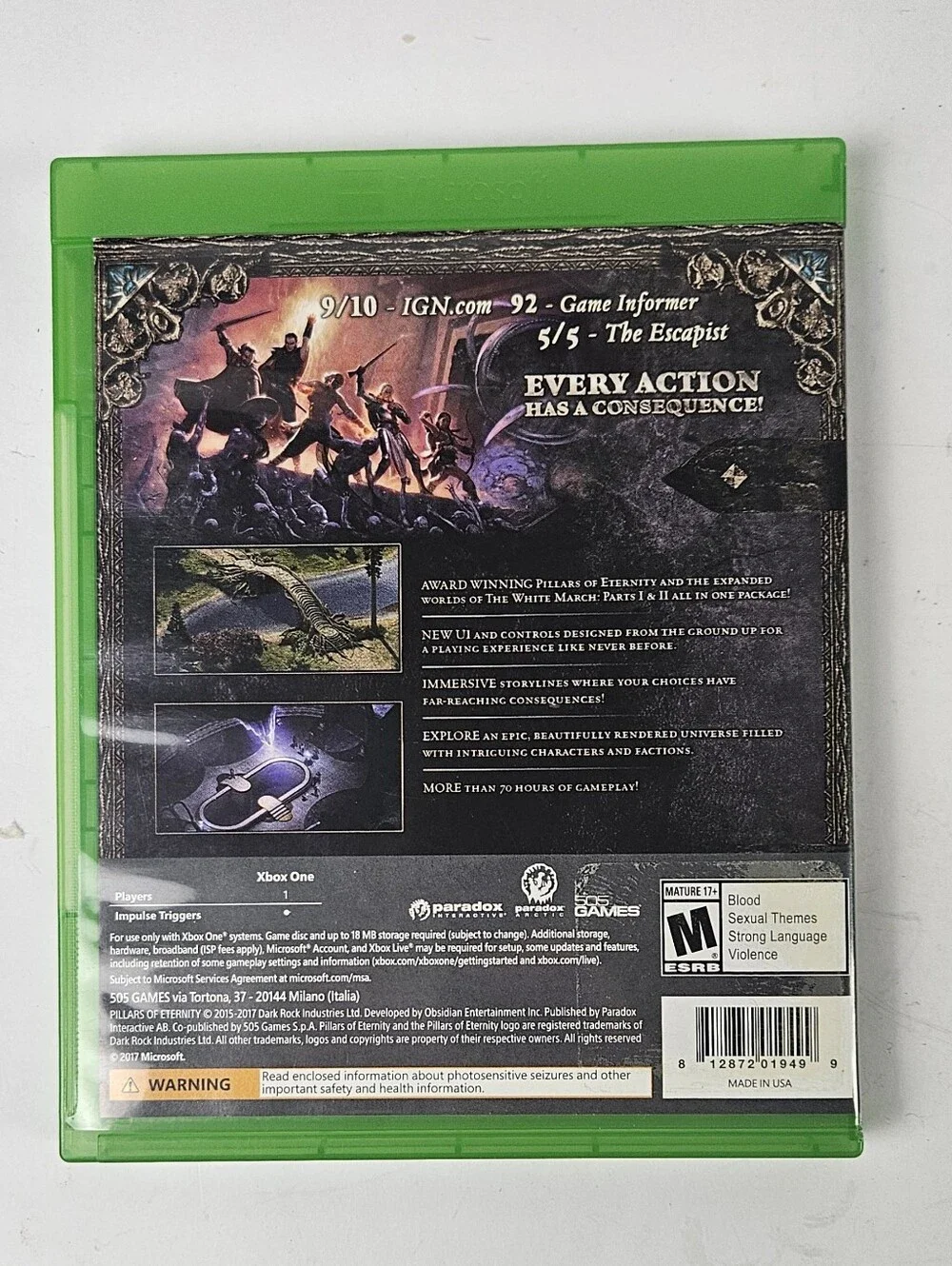Pillars of Eternity Complete Edition - XBox One Game